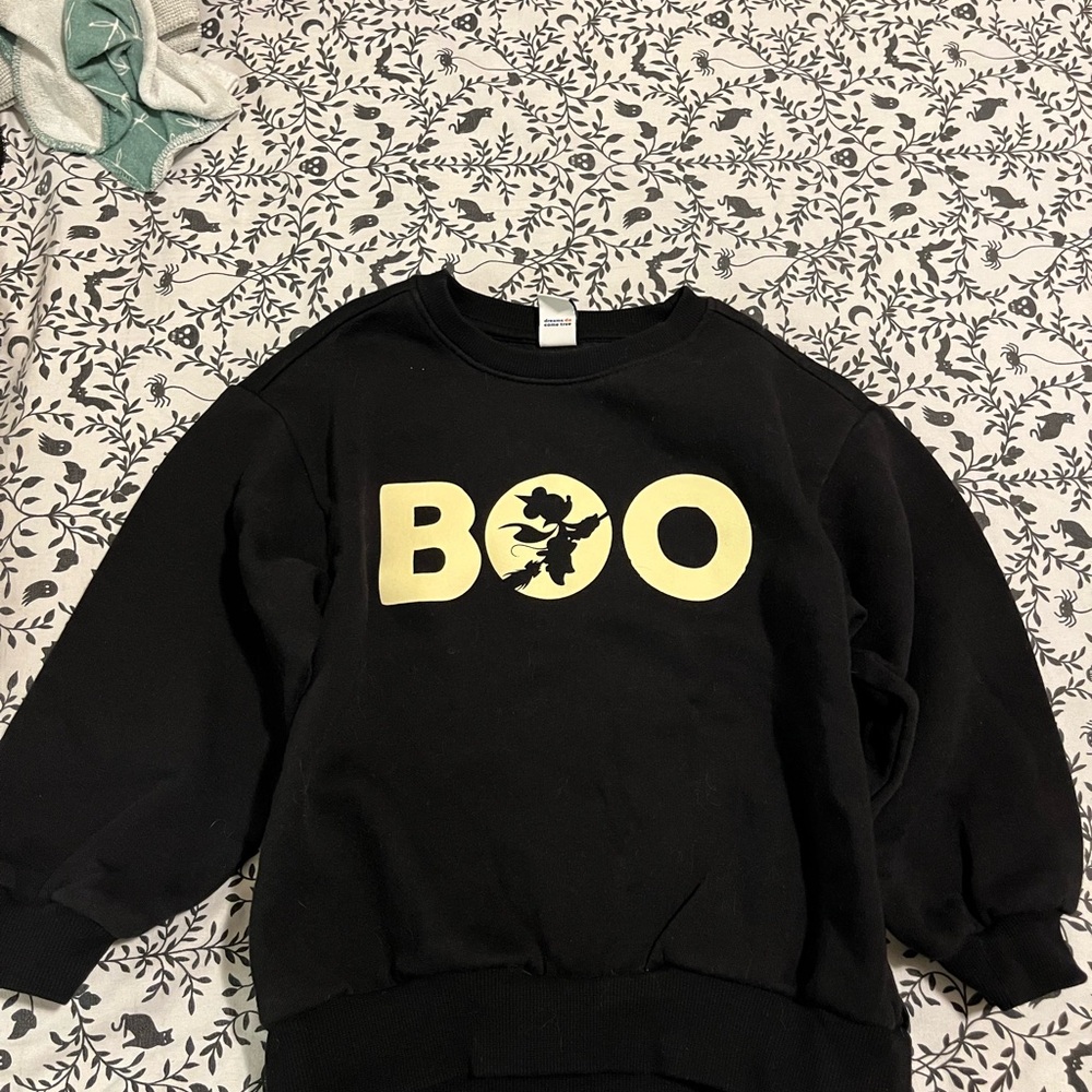 Old Navy Black 'Boo' Toddler Halloween Sweatshirt